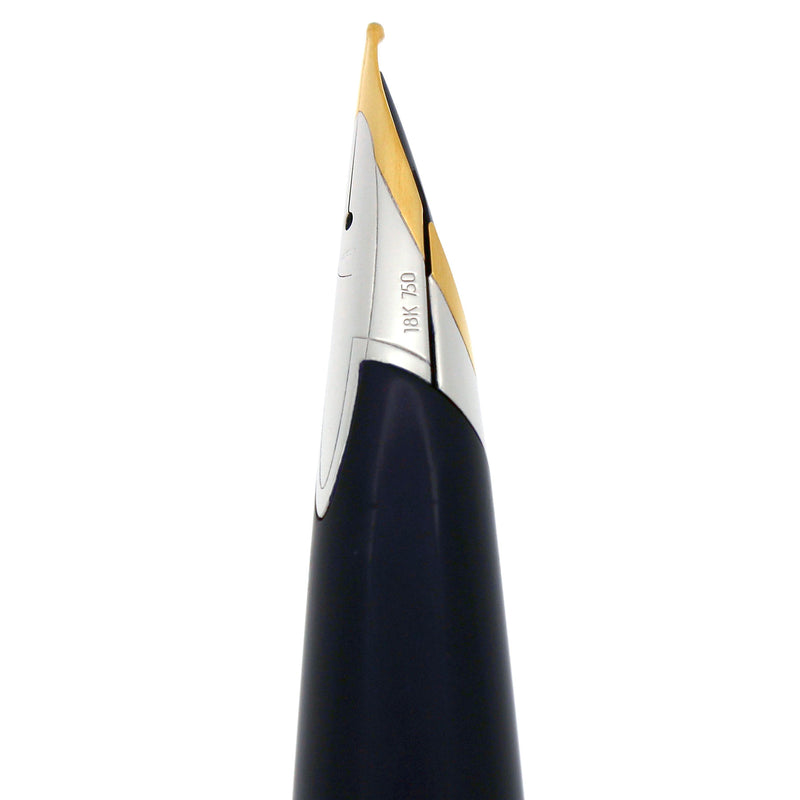 2004 CROSS VERVE RADIAL CHROME 18K BROAD NIB FOUNTAIN PEN NEW IN BOX OFFERED BY ANTIQUE DIGGER