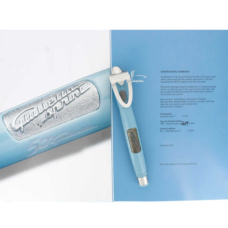 2004 DELTA LIMITED EDITION ALFA ROMEO SPRINT GIULIETTA 50TH ANNIVERSARY FOUNTAIN PEN OFFERED BY ANTIQUE DIGGER