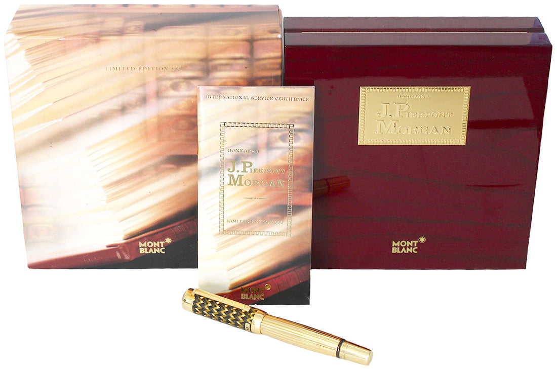 NEVER INKED 2004 MONTBLANC 888 PATRON OF THE ARTS JP MORGAN 18K GOLD L
