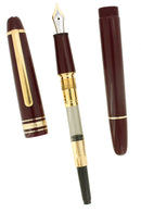 2004 MONTBLANC MEISTERSTUCK N°145 BORDEAUX GOLD TRIM MEDIUM NIB FOUNTAIN PEN OFFERED BY ANTIQUE DIGGER