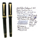 2004 PARKER DUOFOLD CENTENNIAL JET BLACK FOUNTAIN PEN & ROLLERBALL SET NEAR MINT OFFERED BY ANTIQUE DIGGER
