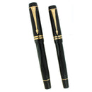 2004 PARKER DUOFOLD CENTENNIAL JET BLACK FOUNTAIN PEN & ROLLERBALL SET NEAR MINT OFFERED BY ANTIQUE DIGGER