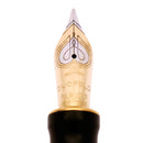 2004 PARKER DUOFOLD CENTENNIAL JET BLACK FOUNTAIN PEN & ROLLERBALL SET NEAR MINT OFFERED BY ANTIQUE DIGGER