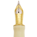 2015 PARKER DUOFOLD CENTENNIAL WHITE IVORINE FOUNTAIN PEN & ROLLERBALL SET