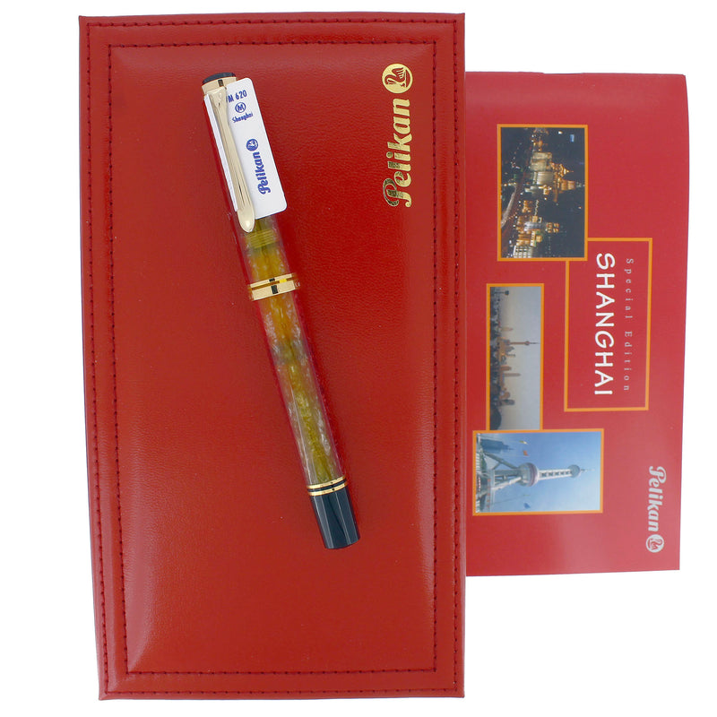 2004 PELIKAN M620 SPECIAL EDITION CITY SERIES SHANGHAI FOUNTAIN PEN NEVER INKED OFFERED BY ANTIQUE DIGGER