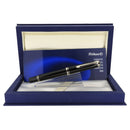 2002 PELIKAN M805 SOUVERAN BLACK RHODIUM TRIM 18C MEDIUM NIB FOUNTAIN PEN NEVER INKED OFFERED BY ANTIQUE DIGGER