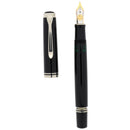 2002 PELIKAN M805 SOUVERAN BLACK RHODIUM TRIM 18C MEDIUM NIB FOUNTAIN PEN NEVER INKED OFFERED BY ANTIQUE DIGGER