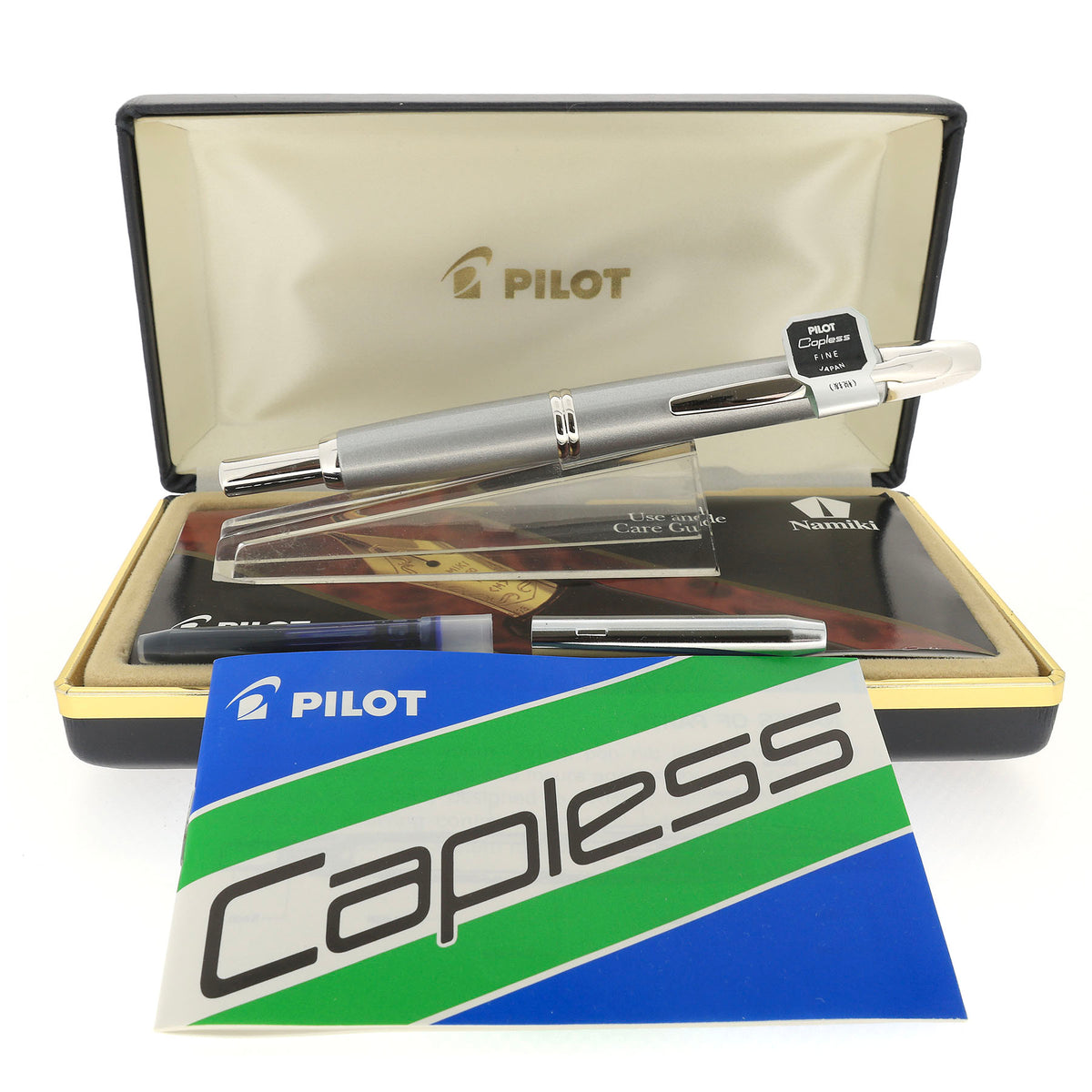 NEVER INKED 2004 PILOT CHROME VANISHING POINT 14K FINE NIB FOUNTAIN PE