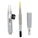 NEVER INKED 2004 PILOT CHROME VANISHING POINT 14K FINE NIB FOUNTAIN PEN NEW IN BOX OFFERED BY ANTIQUE DIGGER
