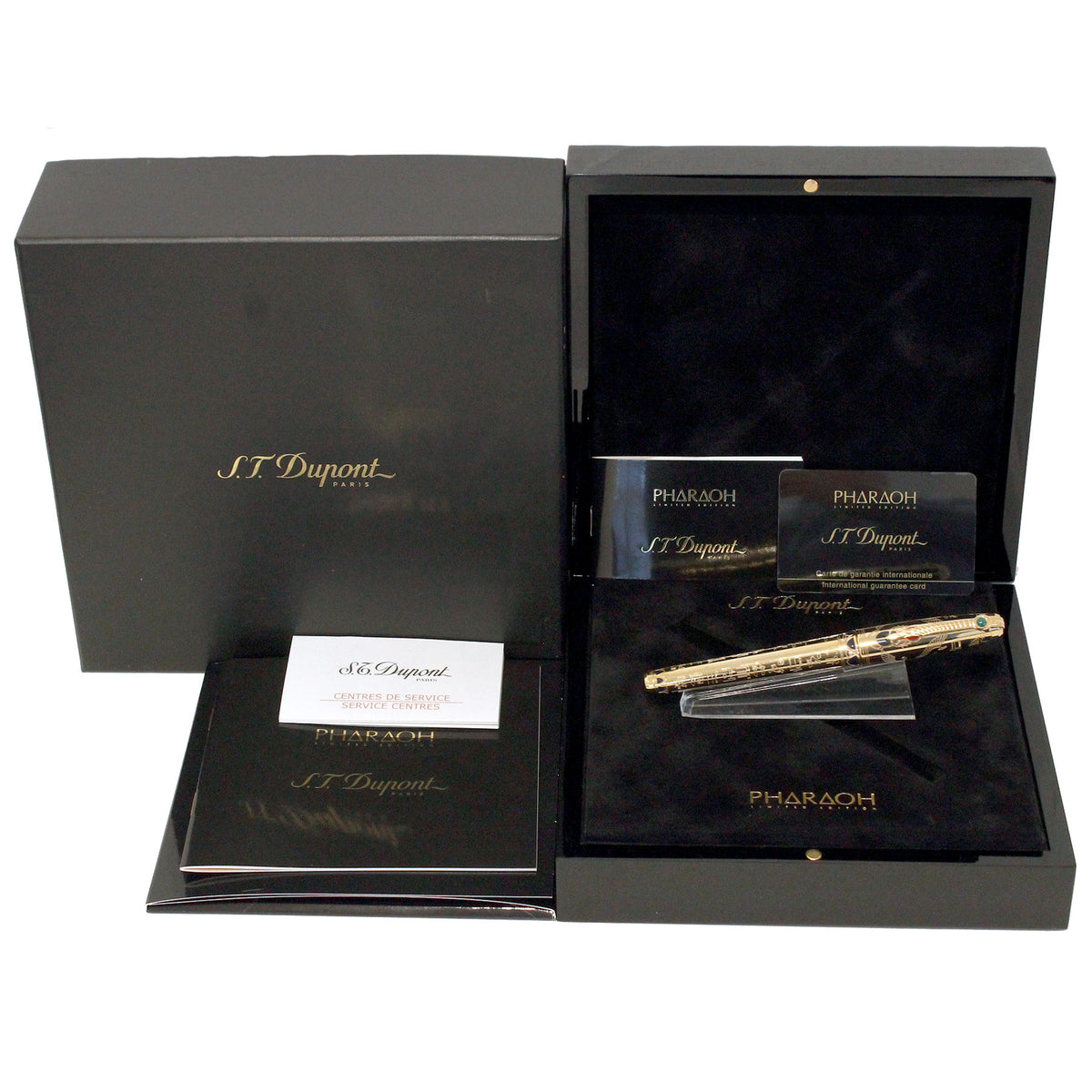 NEVER INKED 2004 S.T. DUPONT PHARAOH LIMITED EDITION FOUNTAIN PEN MINT