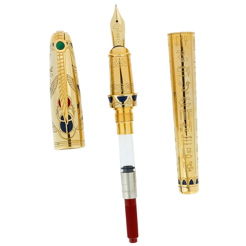 NEVER INKED 2004 ST DUPONT PHARAOH LIMITED EDITION FOUNTAIN PEN MINT BOXED OFFERED BY ANTIQUE DIGGER