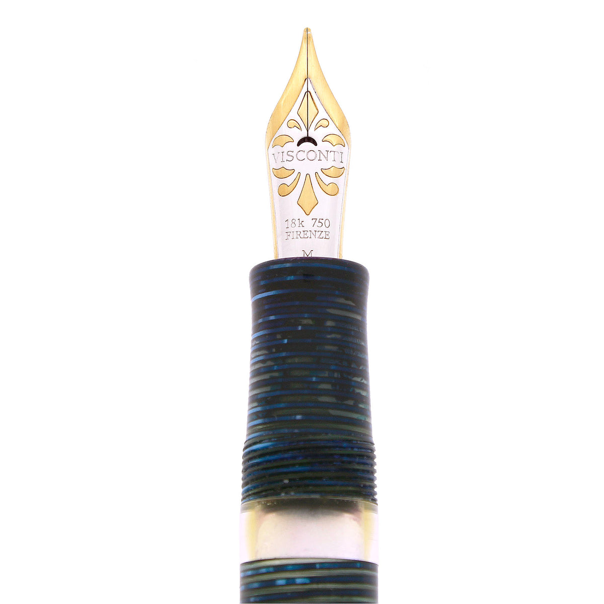 CIRCA 2004 VISCONTI WALL STREET BLUE PEARL LIMITED EDITION 18K MED NIB