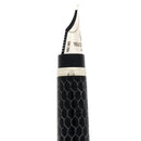 1996 WATERMAN LIAISON COBRA PATTERN W/SILVER TRIM 18K NIB FOUNTAIN PEN NEVER INKED OFFERED BY ANTIQUE DIGGER