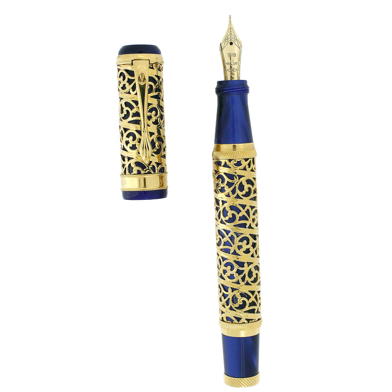 C2005 ANCORA BENVENUTO CELLINI LIMITED EDITION 6 OF 33 STERLING VERMEIL FOUNTAIN PEN OFFERED BY ANTIQUE DIGGER