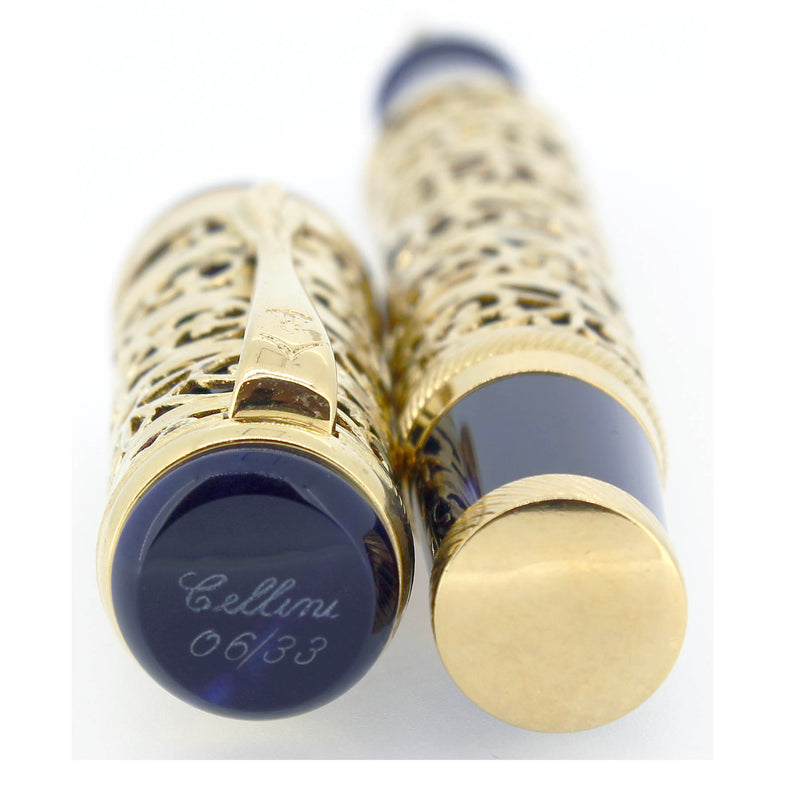 C2005 ANCORA BENVENUTO CELLINI LIMITED EDITION 6 OF 33 STERLING VERMEIL FOUNTAIN PEN OFFERED BY ANTIQUE DIGGER