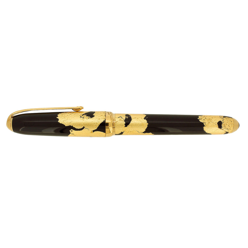 C2005 CARTIER DANDY GOLD PLATE & BLACK LACQUER LIMITED EDITION 792/1847 FOUNTAIN PEN NEVER INKED OFFERED BY ANTIQUE DIGGER