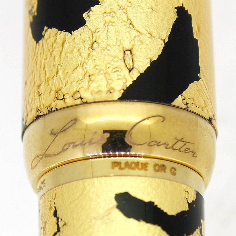 C2005 CARTIER DANDY GOLD PLATE & BLACK LACQUER LIMITED EDITION 792/1847 FOUNTAIN PEN NEVER INKED OFFERED BY ANTIQUE DIGGER