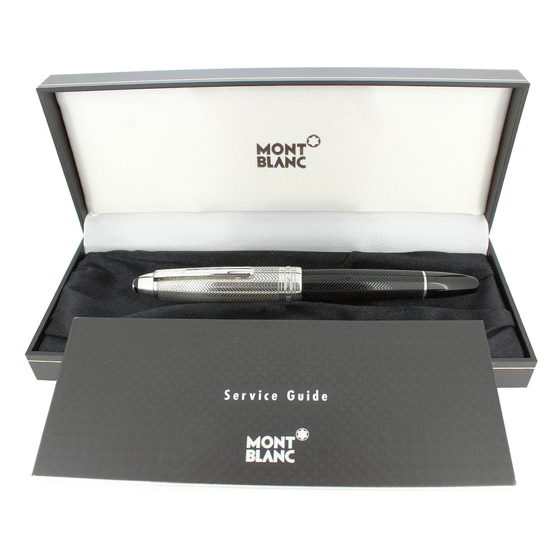 CIRCA 2005 MONTBLANC 146 SOLITAIRE STERLING DOUE BARLEY FOUNTAIN PEN RESTORED OFFERED BY ANTIQUE DIGGER