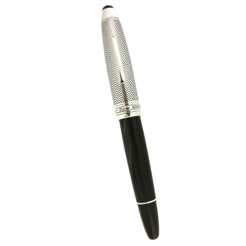 CIRCA 2005 MONTBLANC 146 SOLITAIRE STERLING DOUE BARLEY FOUNTAIN PEN RESTORED OFFERED BY ANTIQUE DIGGER