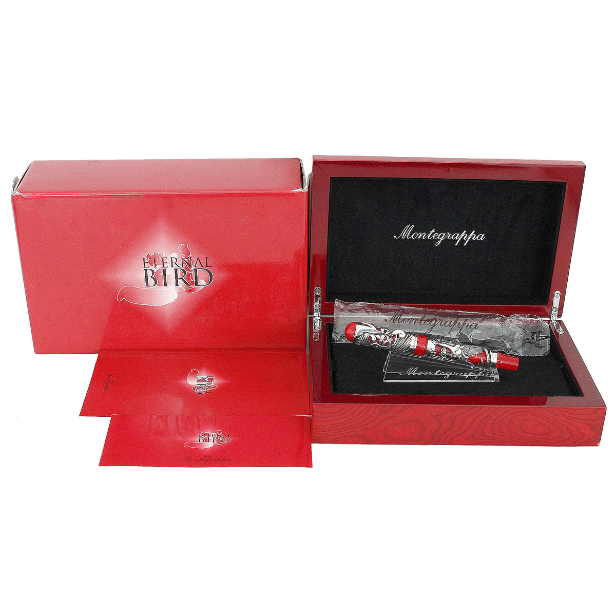 278◆Montegrappaシャープペン純銀製925 ヴィンテージ本体+袋のみ NEVER INKED 2005 MONTEGRAPPA ETERNAL BIRD STERLING SILVER LIMITED EDIT