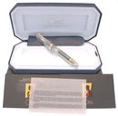 OMAS 360 CLEAR VISION DEMONSTRATOR WHITE TRIM PISTON FILLER EF 18K NIB FOUNTAIN PEN OFFERED BY ANTIQUE DIGGER