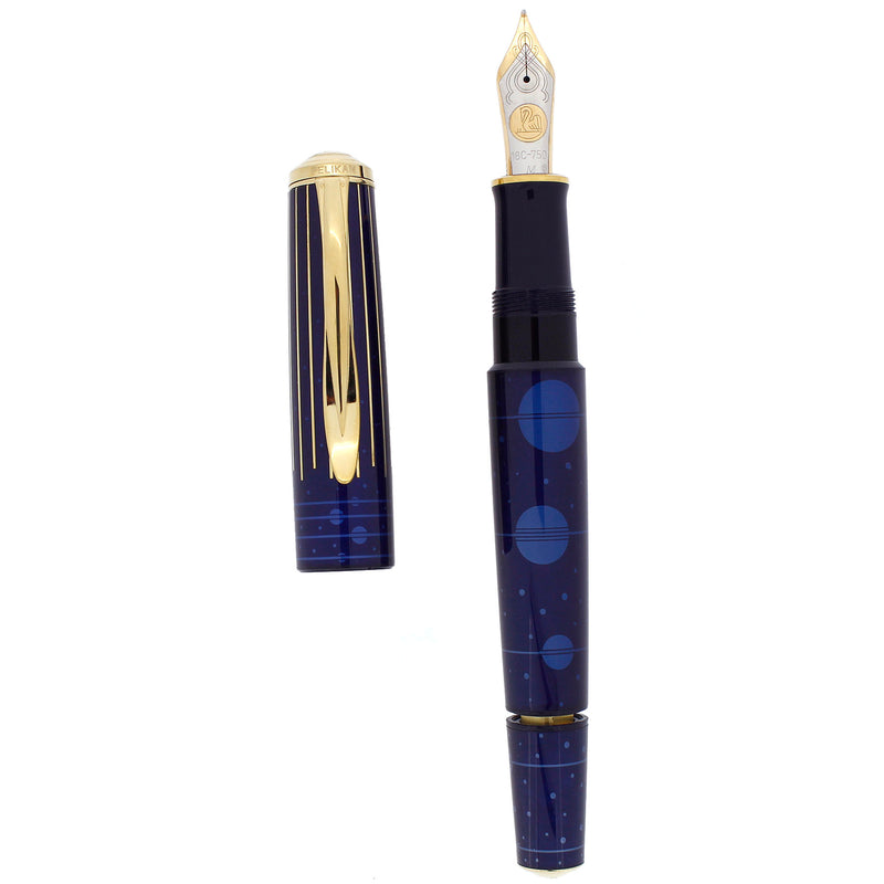 NEVER INKED 2005 PELIKAN M1000 CAELUM LIMITED EDITION 45/580 FOUNTAIN PEN OFFERED BY ANTIQUE DIGGER