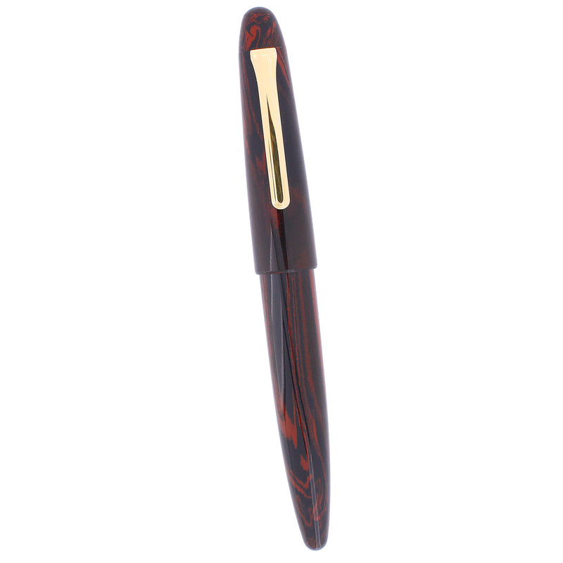 CIRCA 2005 SAILOR KOP EBONITE WOODGRAIN 21K BROAD NIB FOUNTAIN PEN NEVER INKED OFFERED BY ANTIQUE DIGGER