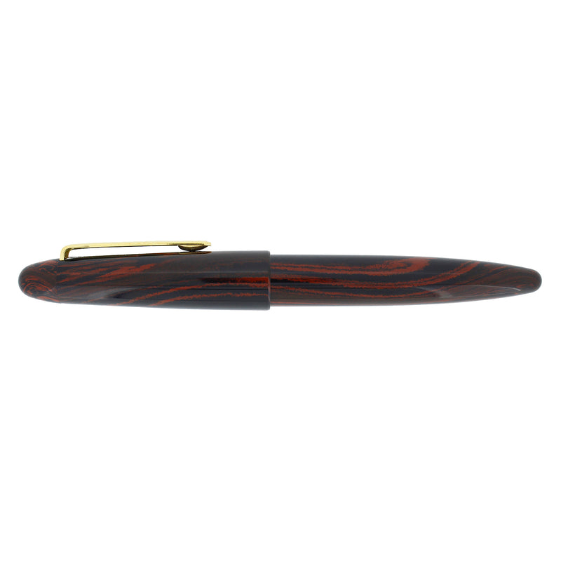 CIRCA 2005 SAILOR KOP EBONITE WOODGRAIN 21K BROAD NIB FOUNTAIN PEN NEVER INKED OFFERED BY ANTIQUE DIGGER