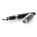 WATERMAN EXCEPTION NIGHT & DAY BLACK LACQUER SILVER TRIM 18K M NIB FOUNTAIN PEN NEVER INKED OFFERED BY ANTIQUE DIGGER