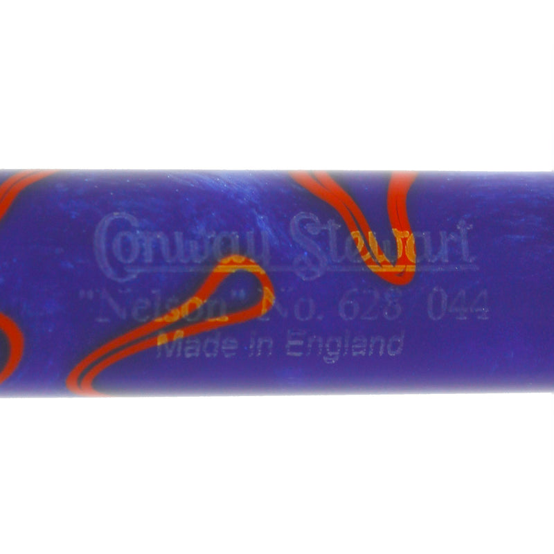 2006 CONWAY STEWART NELSON SCARLET WHIRL 18K TRIM LE 44/628 FOUNTAIN PEN MINT OFFERED BY ANTIQUE DIGGER