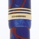 2006 CONWAY STEWART NELSON SCARLET WHIRL 18K TRIM LE 44/628 FOUNTAIN PEN MINT OFFERED BY ANTIQUE DIGGER