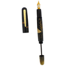 NEVER INKED 2006 DANITRIO DENSHO TOKI CRESTED IBIS EBONITE MAKI-E ARTIST OKAZAKI FOUNTAIN PEN