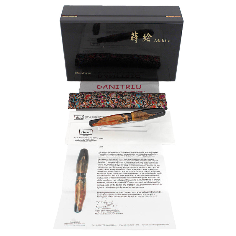 C2006 DANITRIO EBONITE MADAME BUTTERFLY LIMITED EDITION 8/100 ARTIST KITAHAMA FOUNTAIN PEN OFFERED BY ANTIQUE DIGGER