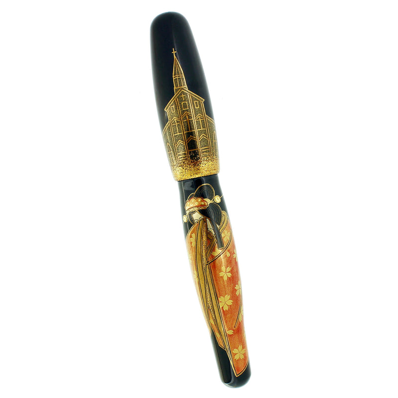 C2006 DANITRIO EBONITE MADAME BUTTERFLY LIMITED EDITION 8/100 ARTIST KITAHAMA FOUNTAIN PEN OFFERED BY ANTIQUE DIGGER