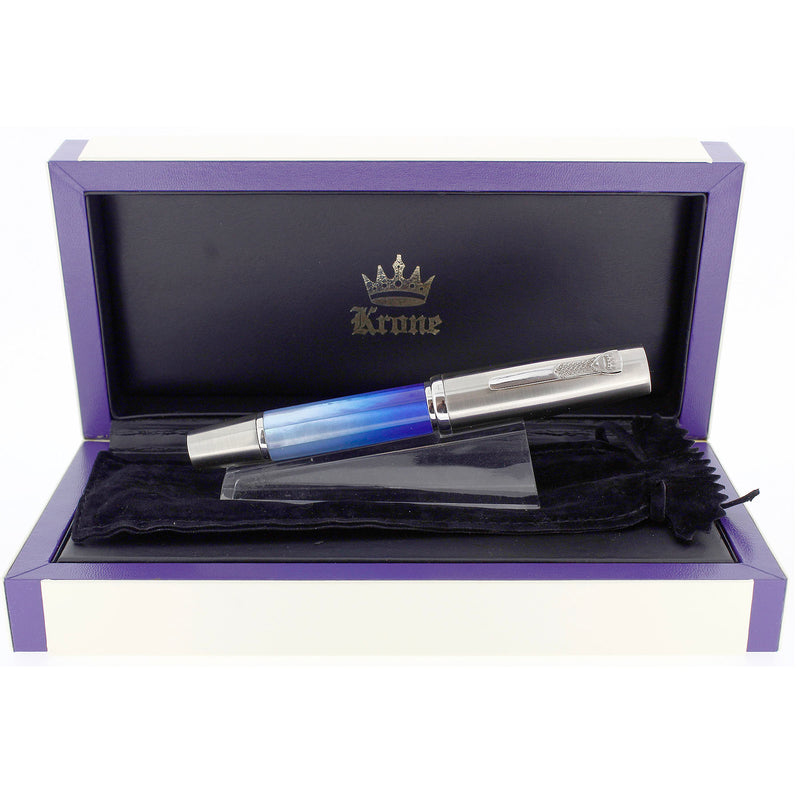 CIRCA 2006 KRONE AEGEAN GRADIENT MOTHER OF PEARL LIMITED EDITION 25/388 FOUNTAIN PEN MINT OFFERED BY ANTIQUE DIGGER