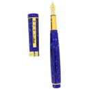 2006 MACKINNON PENS MAVERICK MOTTLED BLUE VERMEIL TRIM LIMITED EDITION 6/200 W/18K MEDIUM NIB FOUNTAIN PEN MINT OFFERED BY ANTIQUE DIGGER