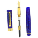 2006 MACKINNON PENS MAVERICK MOTTLED BLUE VERMEIL TRIM LIMITED EDITION 6/200 W/18K MEDIUM NIB FOUNTAIN PEN MINT OFFERED BY ANTIQUE DIGGER