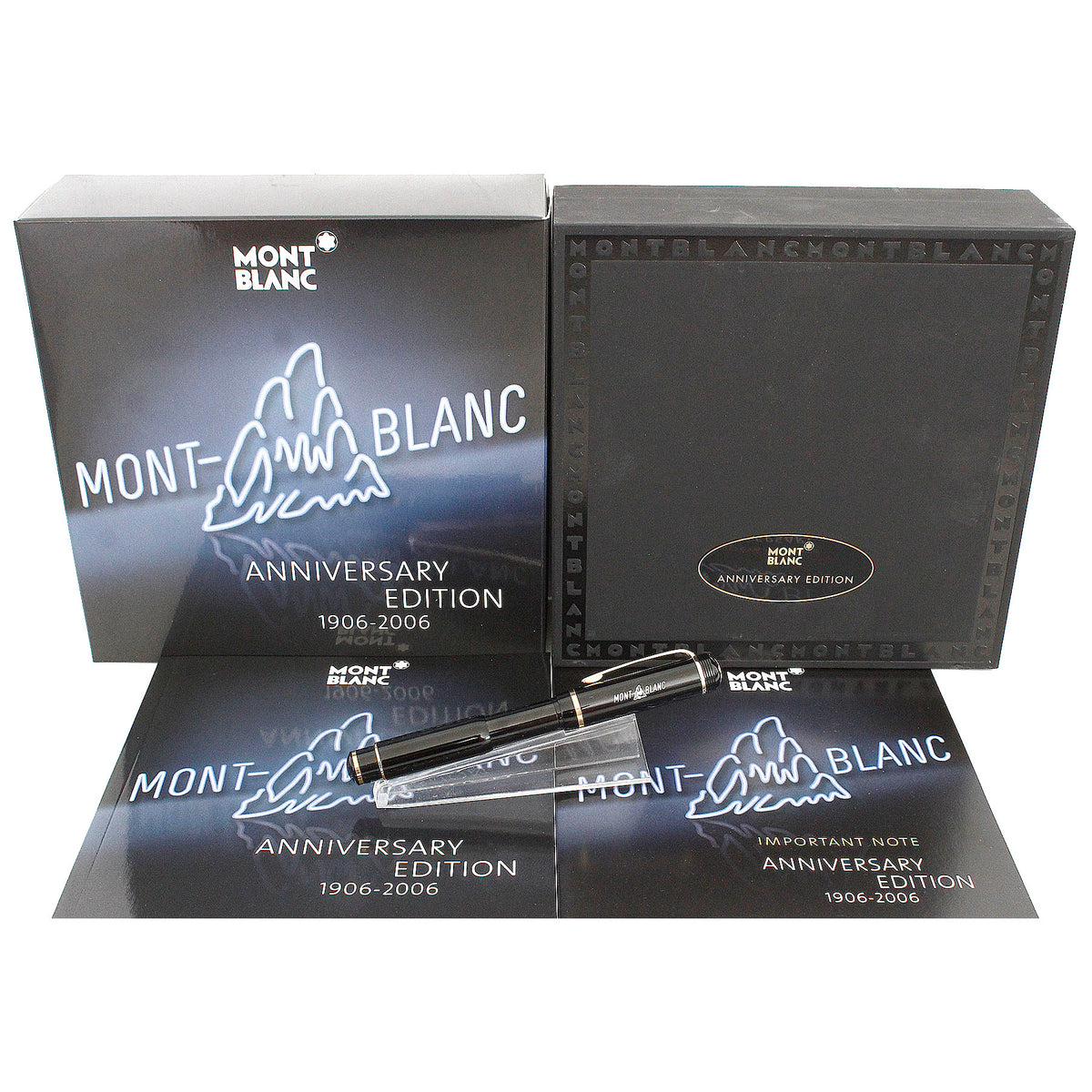 2006 MONTBLANC 100 YEARS ANNIVERSARY EDITION 18K M NIB FOUNTAIN PEN NE