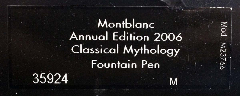 2006 MONTBLANC ANNUAL EDITION CLASSICAL MYTHS DAPHNE LIMITED EDITION FOUNTAIN PEN OFFERED BY ANTIQUE DIGGER