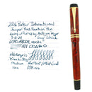 2006 PARKER DUOFOLD INTERNATIONAL JASPER RED 18K MED NIB FOUNTAIN PEN OFFERED BY ANTIQUE DIGGER
