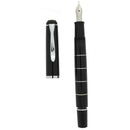 2006 PELIKAN M215 BLACK W/RING PATTERN FOUNTAIN PEN NEVER INKED DISCONTINUED OFFERED BY ANTIQUE DIGGER