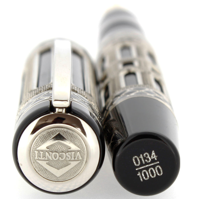 2006 VISCONTI ROMANICA LIMITED EDITION 134/1000 STERLING SILVER FOUNTAIN PEN NEVER INKED OFFERED BY ANTIQUE DIGGER