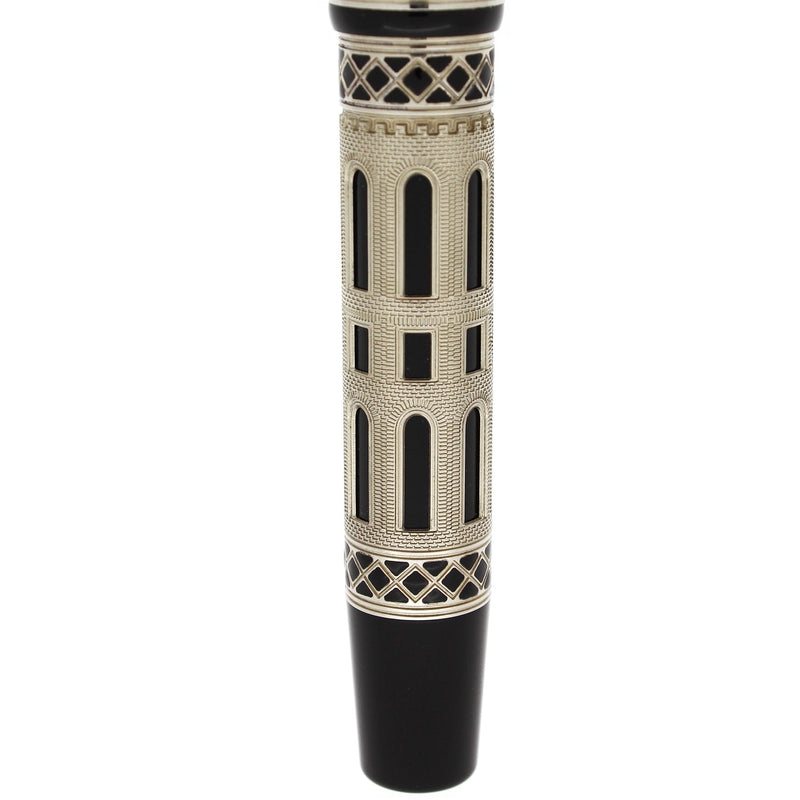 2006 VISCONTI ROMANICA LIMITED EDITION 134/1000 STERLING SILVER FOUNTAIN PEN NEVER INKED OFFERED BY ANTIQUE DIGGER