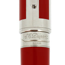 2004 S.T. DUPONT OLYMPIO RED PLACED METAL 18K M NIB LARGE FOUNTAIN PEN MINT OFFERED BY ANTIQUE DIGGER