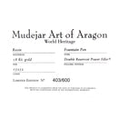 2006 VISCONTI MUDEJAR ART OF ARAGON LIMITED EDITION 403/600 SCRIMSHAW  FOUNTAIN PEN NEVER INKED OFFERED BY ANTIQUE DIGGER