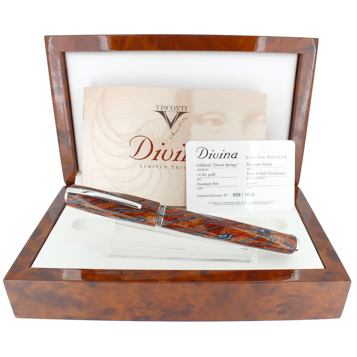 2006 VISCONTI OVERSIZE DIVINA DESERT SPRING CELLULOID LIMITED EDITION
