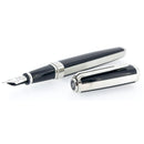 WATERMAN EXCEPTION NIGHT & DAY BLACK LACQUER PLATINUM TRIM 18K M NIB FOUNTAIN PEN OFFERED BY ANTIQUE DIGGER