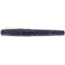 2007 DANITRIO KARA-NURI FLAT TOP PURPLE ON PURPLE EBONITE FOUNTAIN PEN MINT OFFERED BY ANTIQUE DIGGER