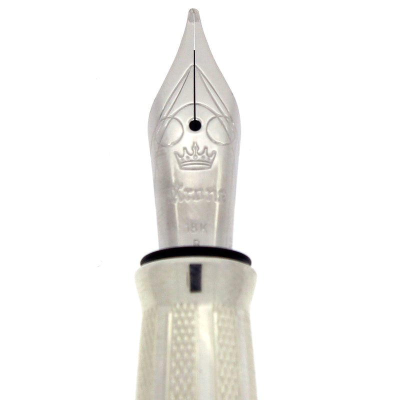 CIRCA 2007 KRONE KRONOLOGY STERLING & IVORY ENAMELED LIMITED EDITION FOUNTAIN PEN NEVER INKED OFFERED BY ANTIQUE DIGGER