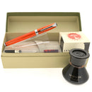 NEW OLD STOCK 2007 LEVENGER TRUE WRITER FIREBALL DEMO FOUNTAIN PEN W/FIREBALL INK OFFERED BY ANTIQUE DIGGER